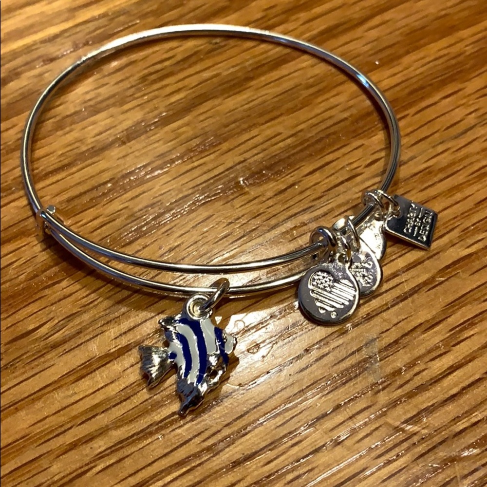 Alex & Ani Silver Fish